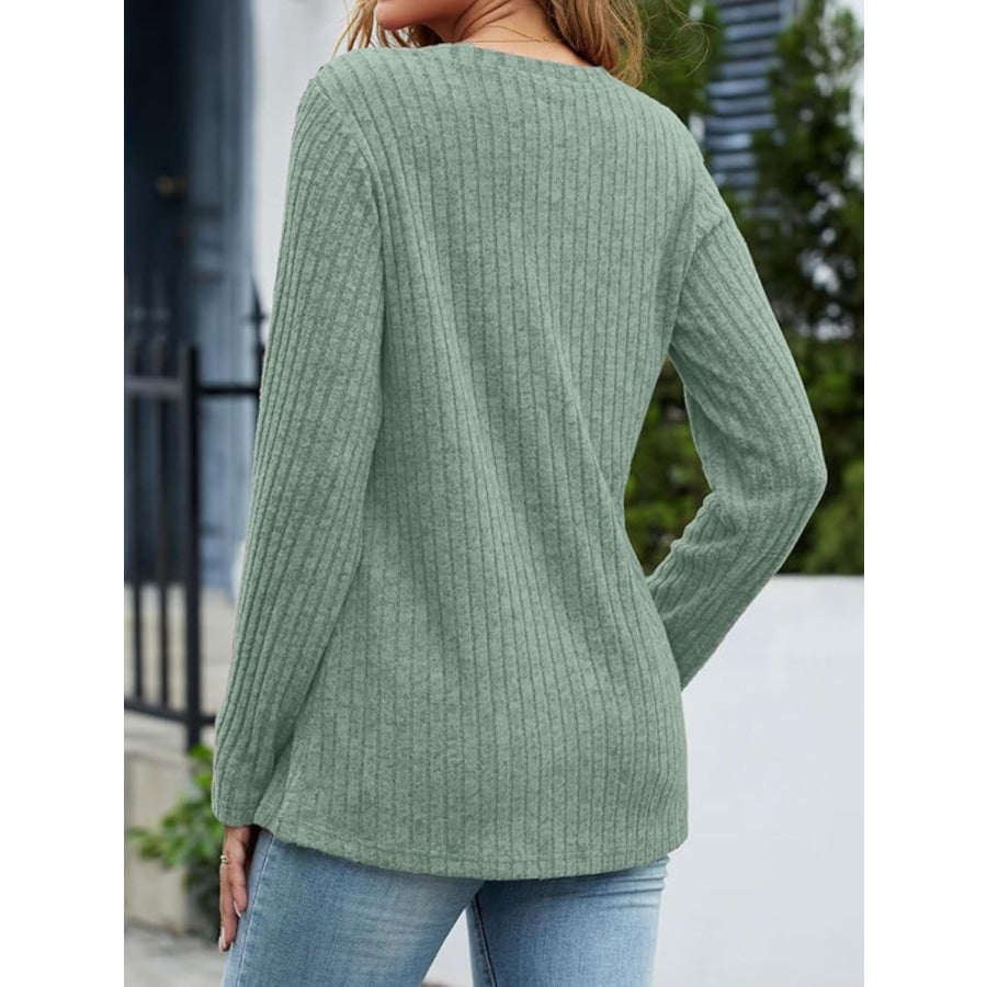 V-Neck Long Sleeve T-Shirt Apparel and Accessories