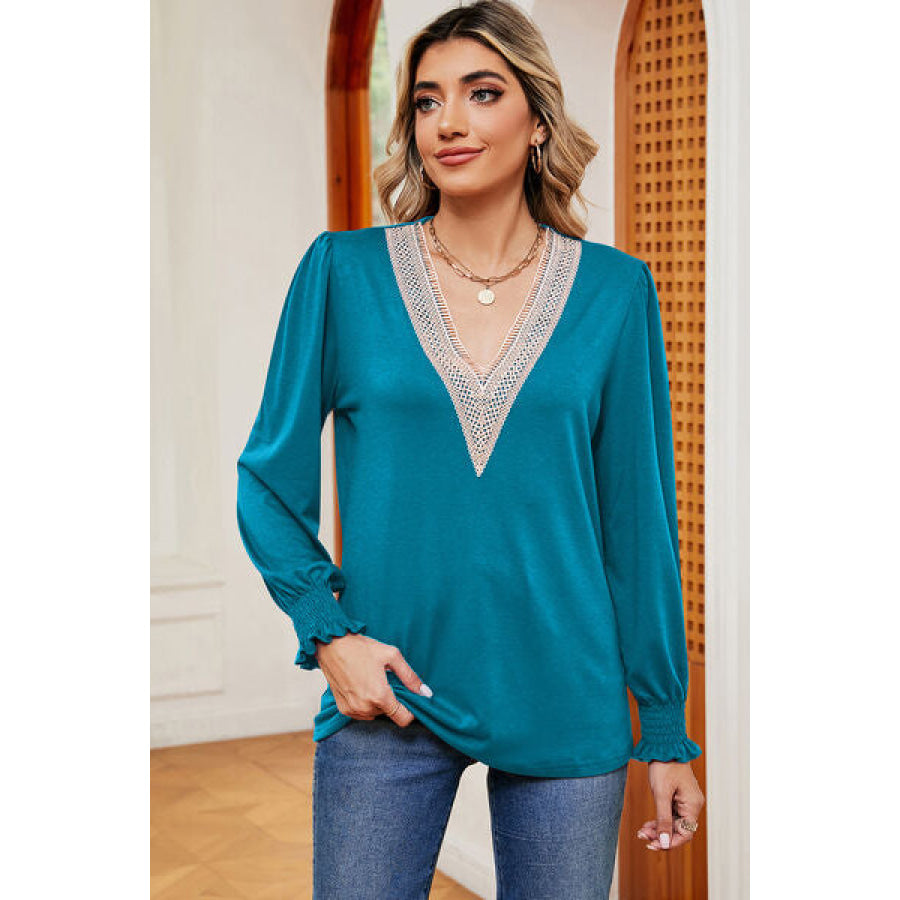 V - Neck Long Sleeve T - Shirt Apparel and Accessories