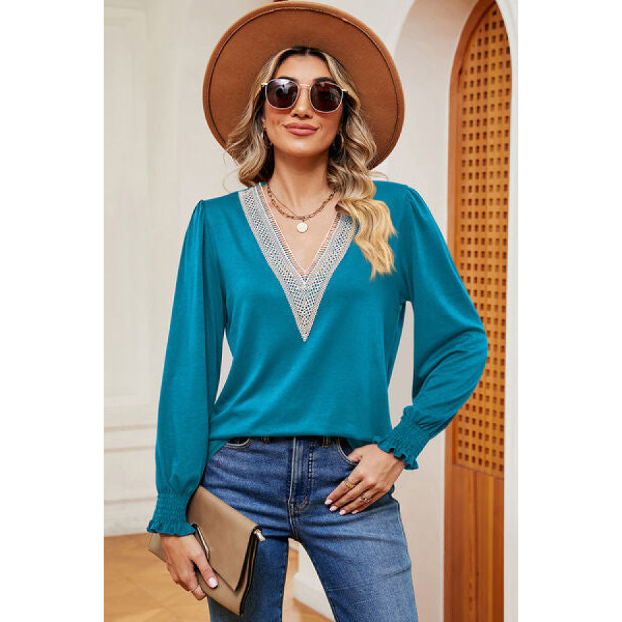 V - Neck Long Sleeve T - Shirt Apparel and Accessories