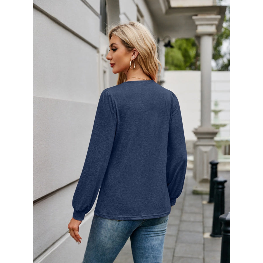 V-Neck Long Sleeve T-Shirt Apparel and Accessories