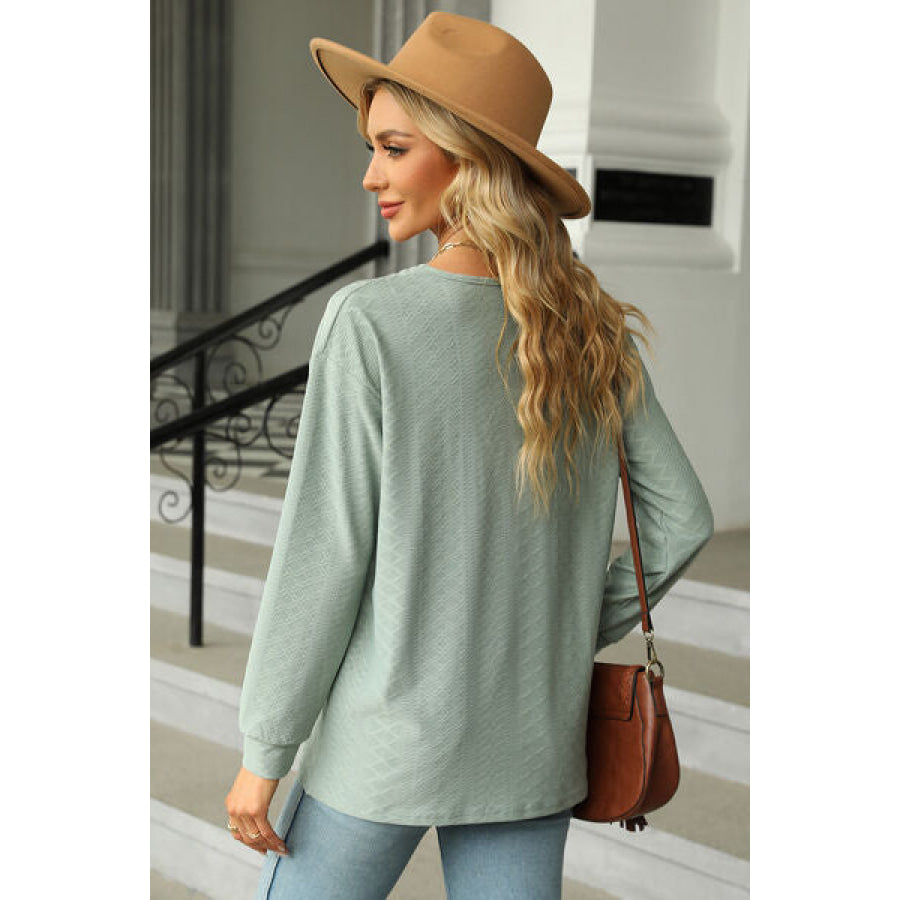V - Neck Long Sleeve T - Shirt Apparel and Accessories