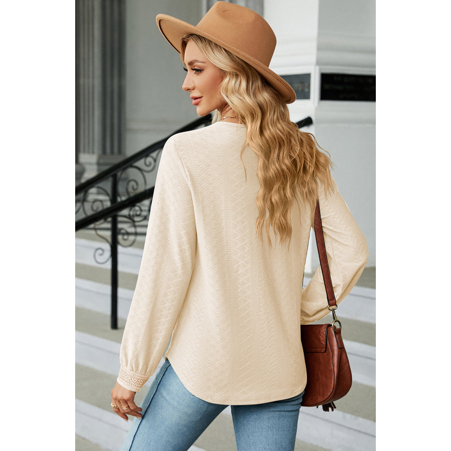 V - Neck Long Sleeve T - Shirt Apparel and Accessories