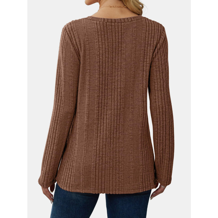 V-Neck Long Sleeve T-Shirt Apparel and Accessories