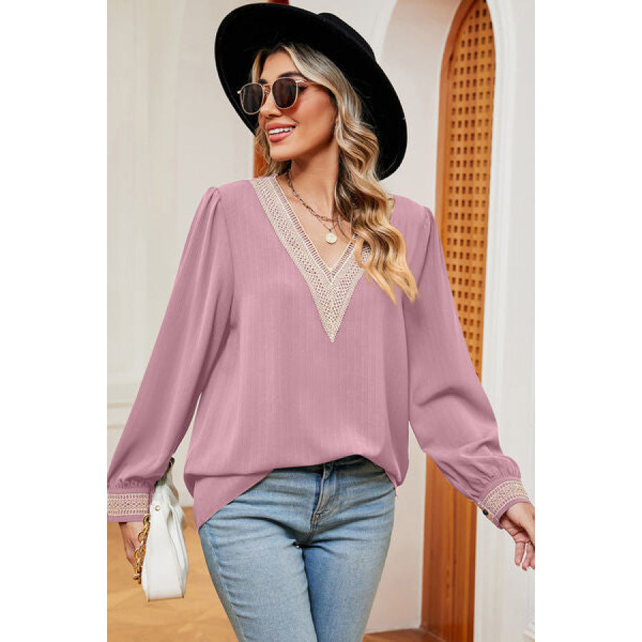 V - Neck Long Sleeve T - Shirt Apparel and Accessories