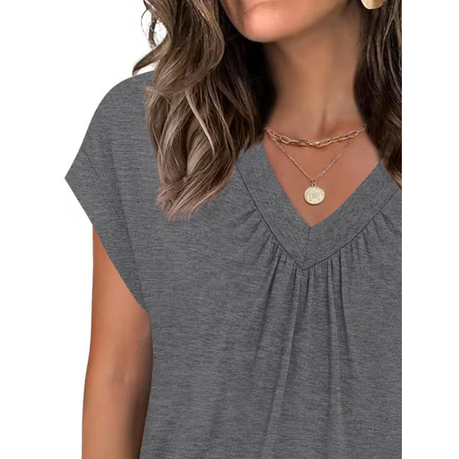 V-Neck Relaxed Fit T-Shirt Apparel and Accessories