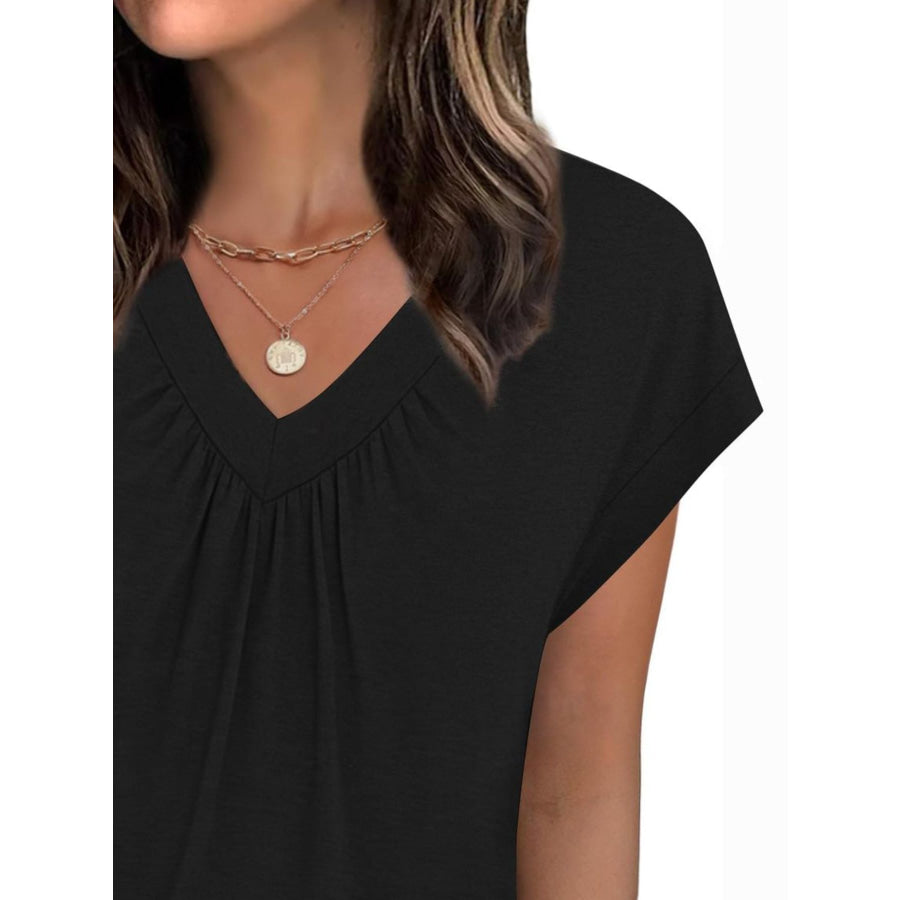 V-Neck Relaxed Fit T-Shirt Apparel and Accessories