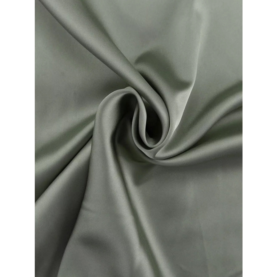 V-Neck Satin Mini Dress with Flowy Sleeves Apparel and Accessories