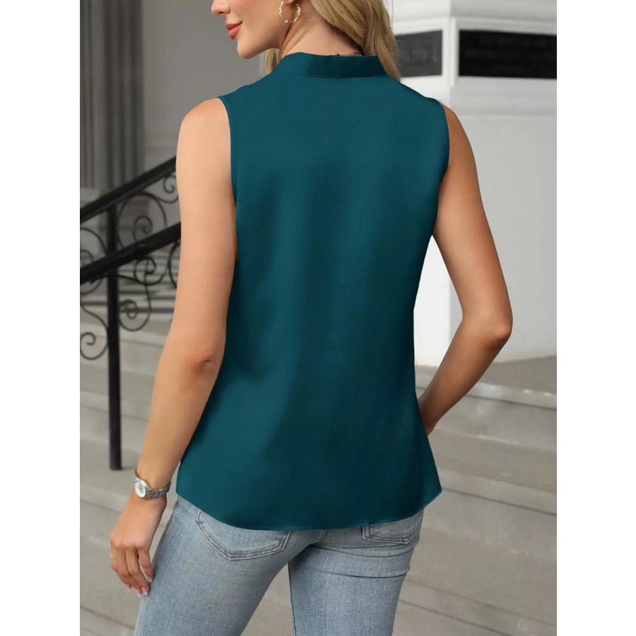 V-Neck Satin Tank Apparel and Accessories