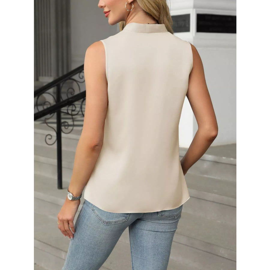 V-Neck Satin Tank Apparel and Accessories