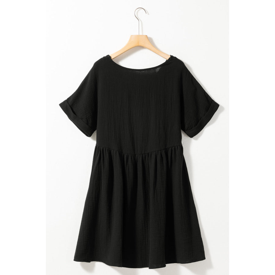 V - Neck Short Sleeve Dress Apparel and Accessories