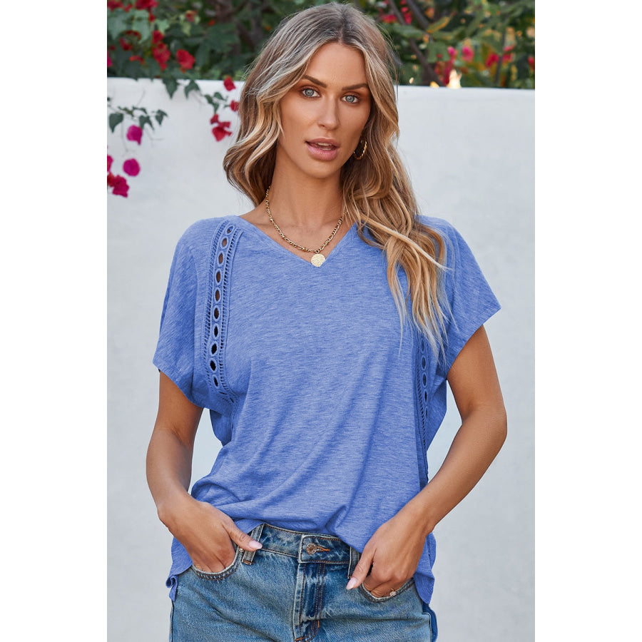 V-Neck Short Sleeve T-Shirt Apparel and Accessories