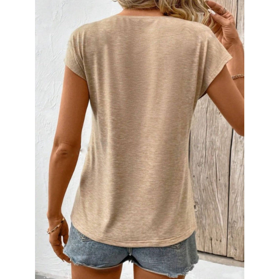 V-Neck Short Sleeve T-Shirt Apparel and Accessories
