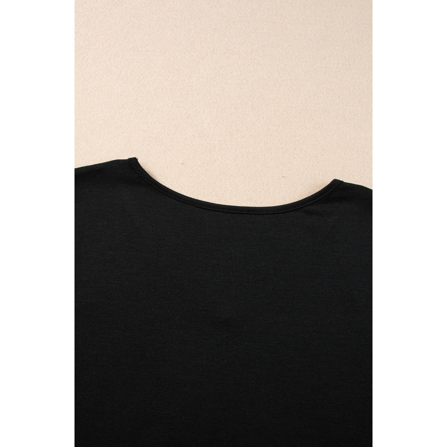 V-Neck Short Sleeve T-Shirt Apparel and Accessories