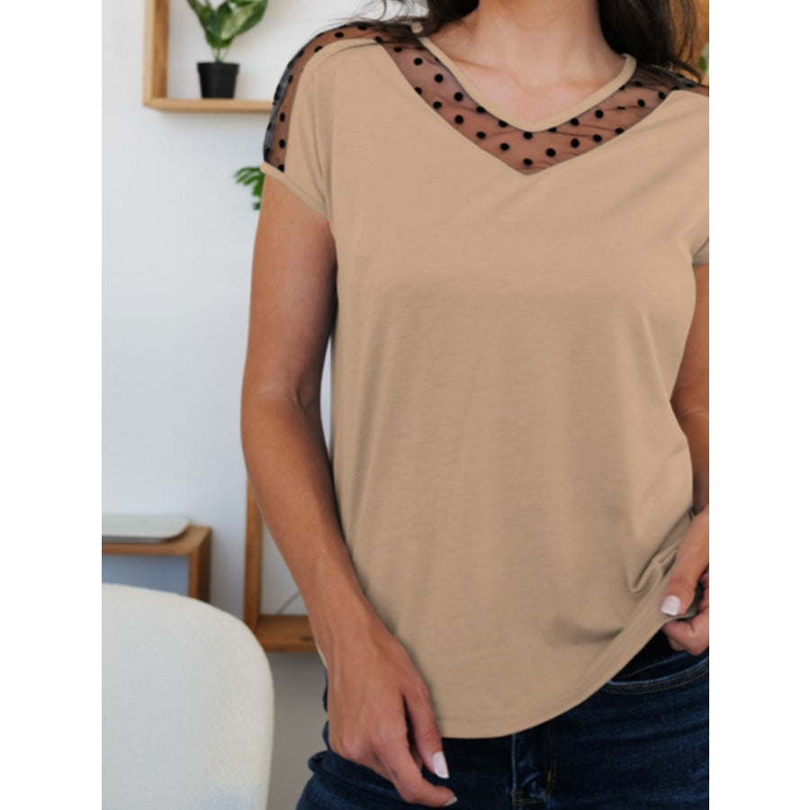 V-Neck Short Sleeve T-Shirt Apparel and Accessories