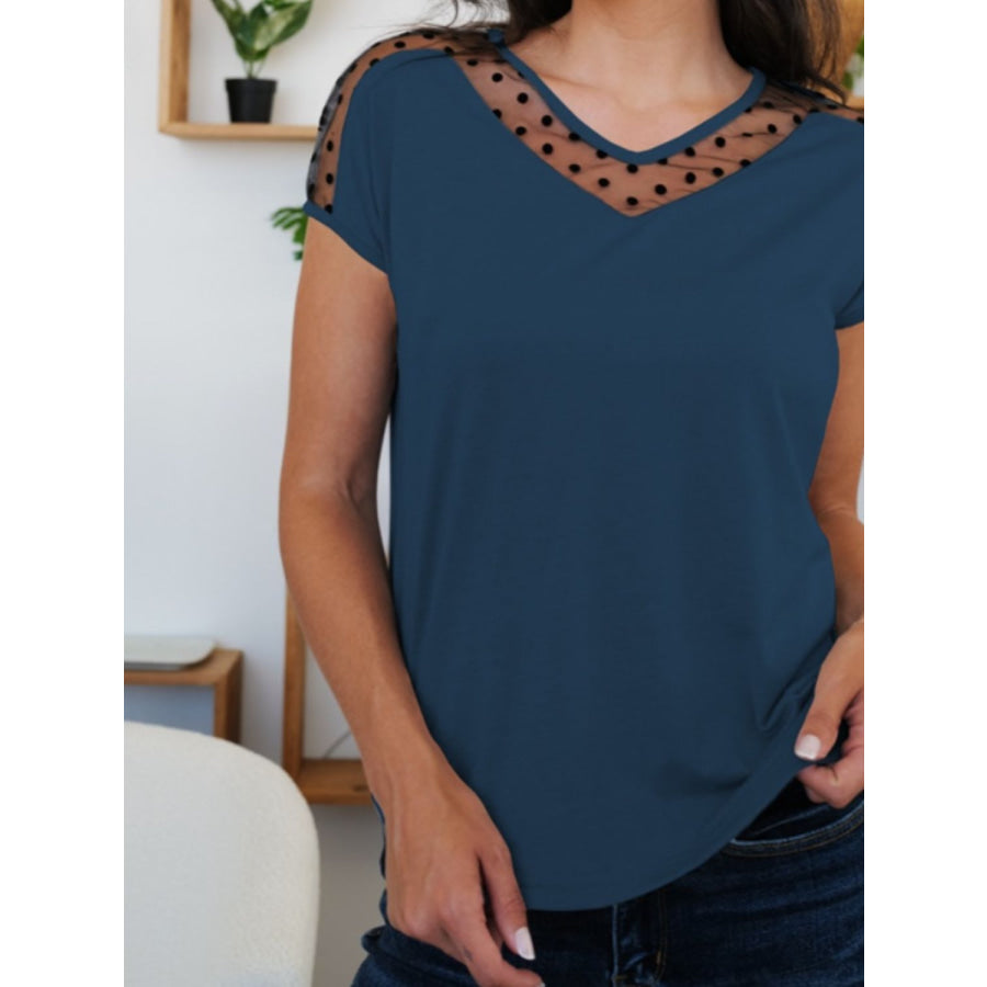 V-Neck Short Sleeve T-Shirt Apparel and Accessories