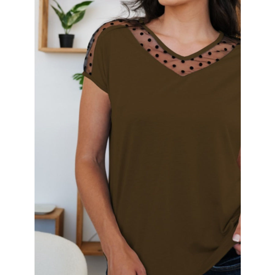 V-Neck Short Sleeve T-Shirt Apparel and Accessories