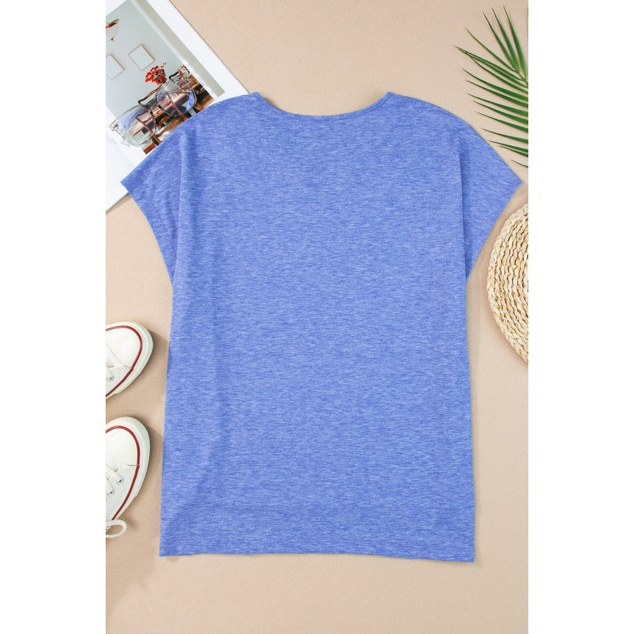 V-Neck Short Sleeve T-Shirt Apparel and Accessories