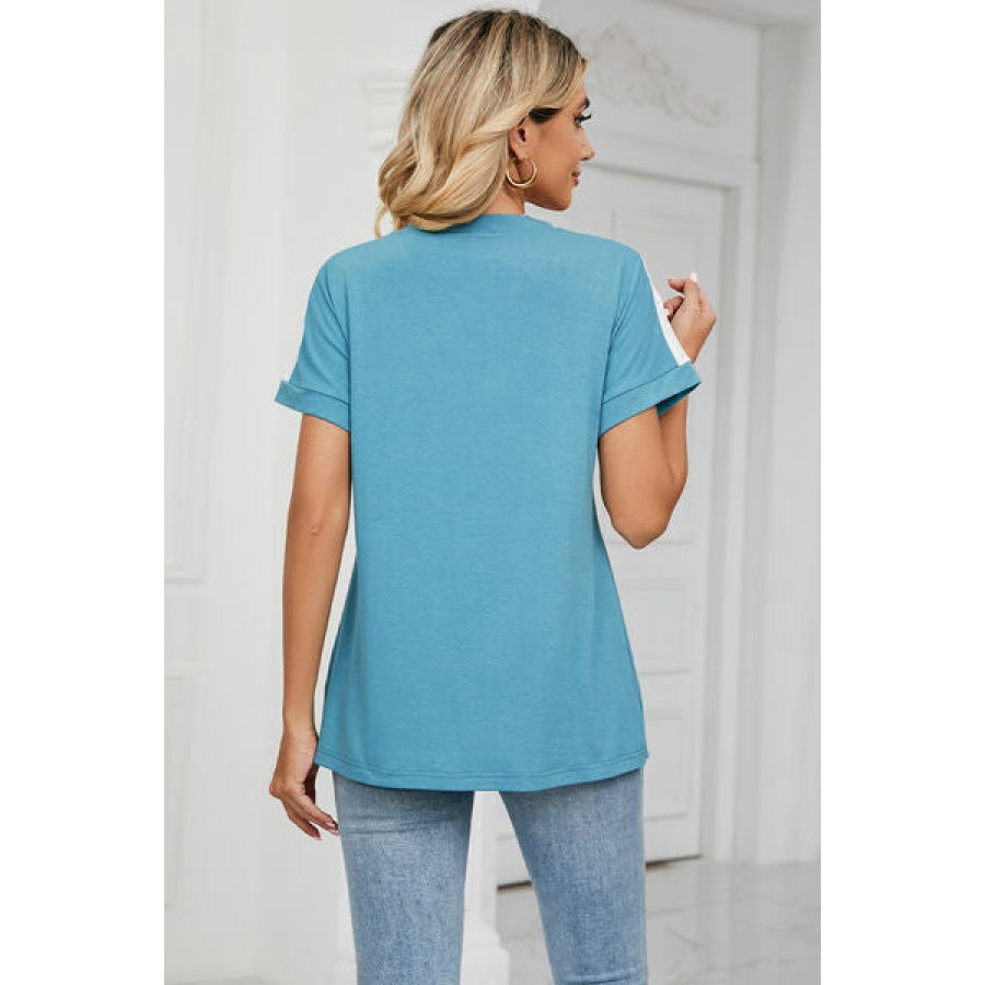 V-Neck Short Sleeve T-Shirt Apparel and Accessories