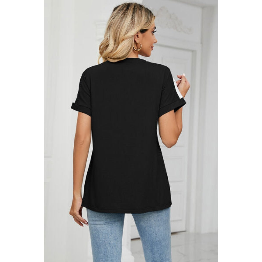 V-Neck Short Sleeve T-Shirt Apparel and Accessories