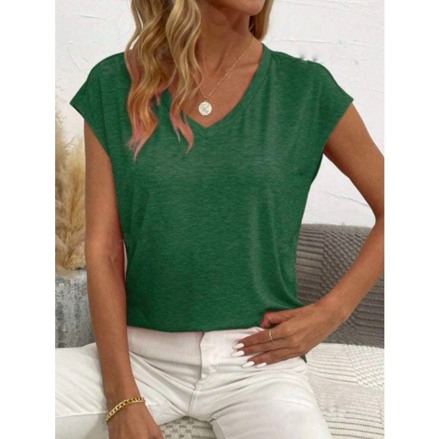 V-Neck Short Sleeve T-Shirt Apparel and Accessories