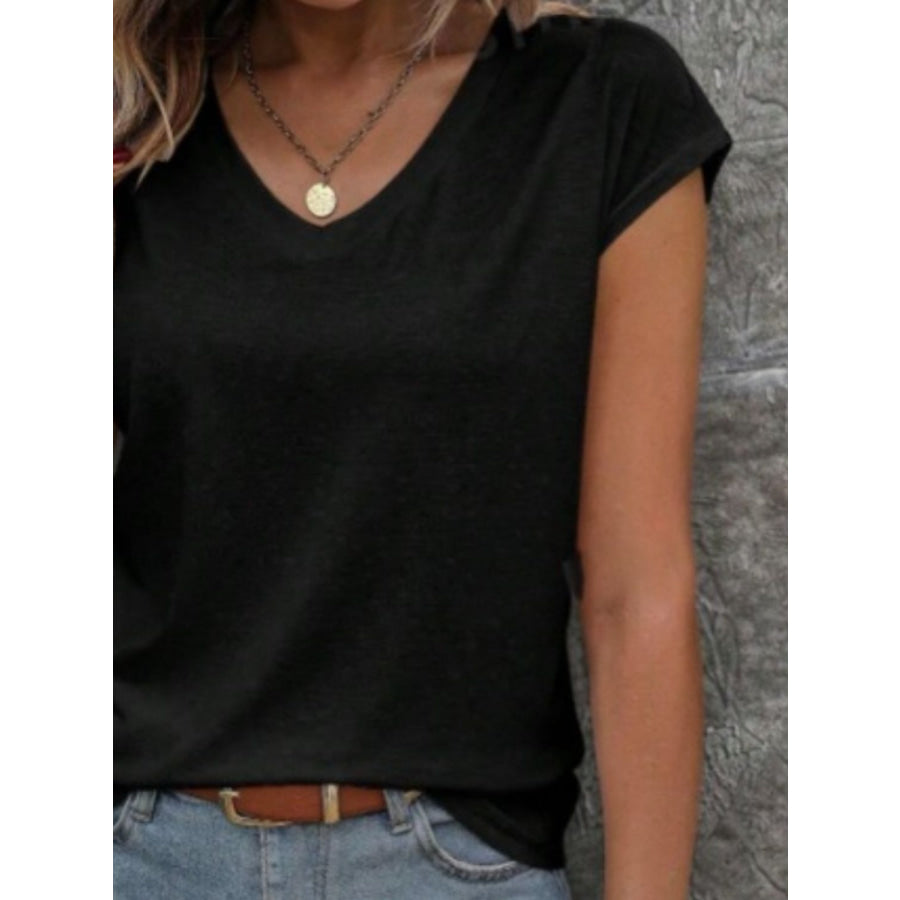 V-Neck Short Sleeve T-Shirt Apparel and Accessories