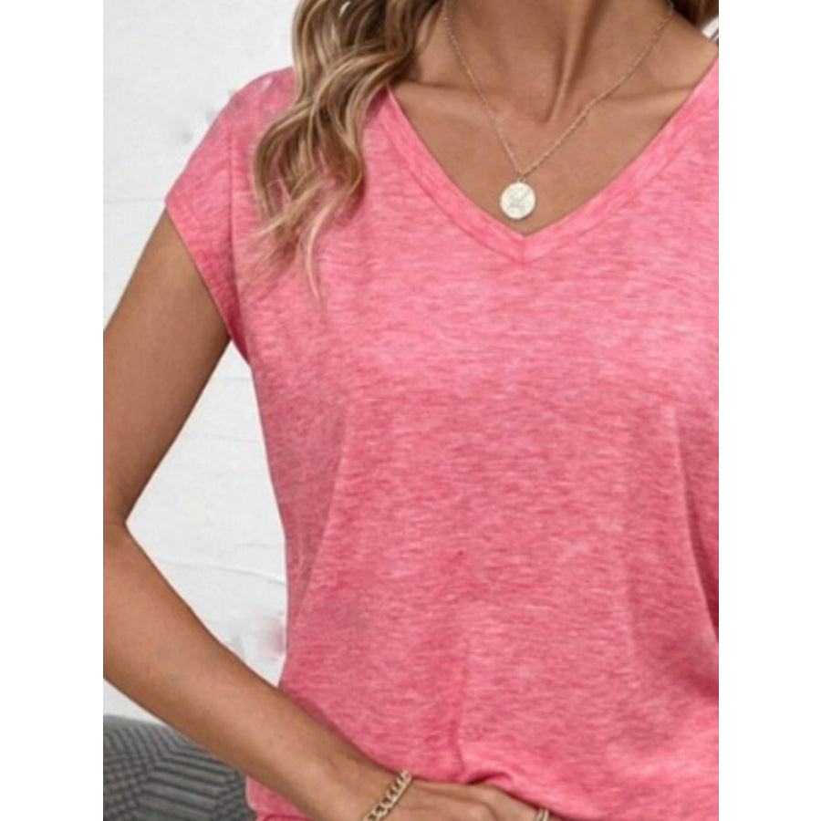 V-Neck Short Sleeve T-Shirt Apparel and Accessories