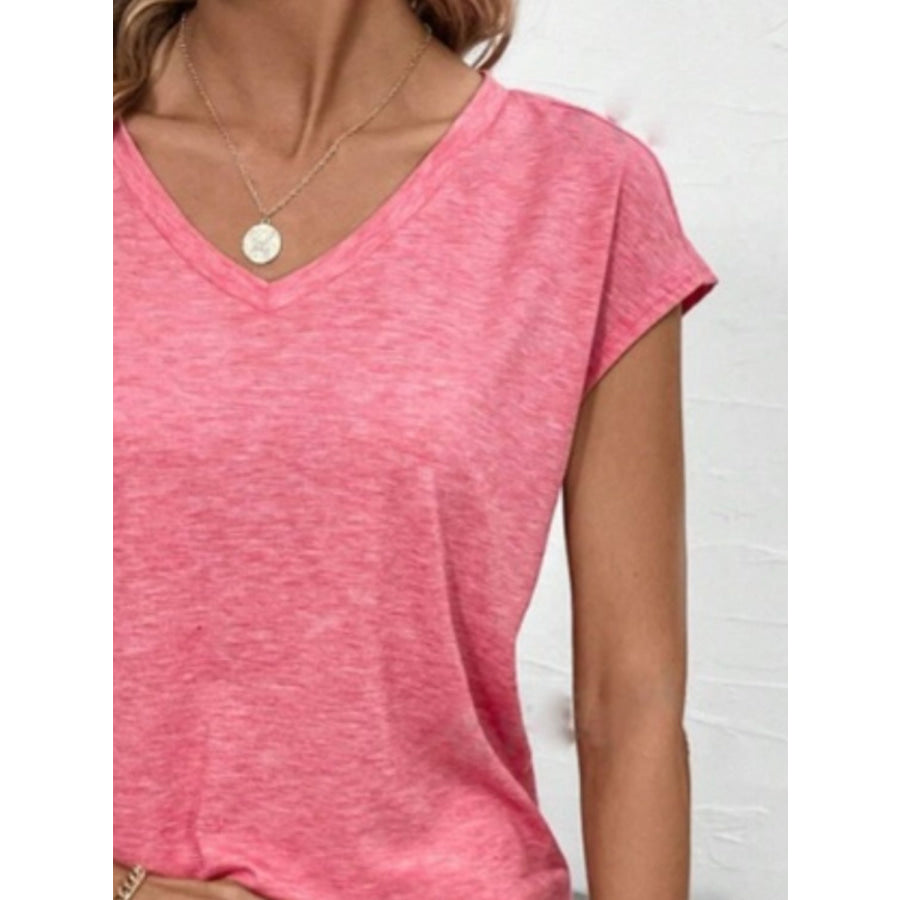 V-Neck Short Sleeve T-Shirt Apparel and Accessories