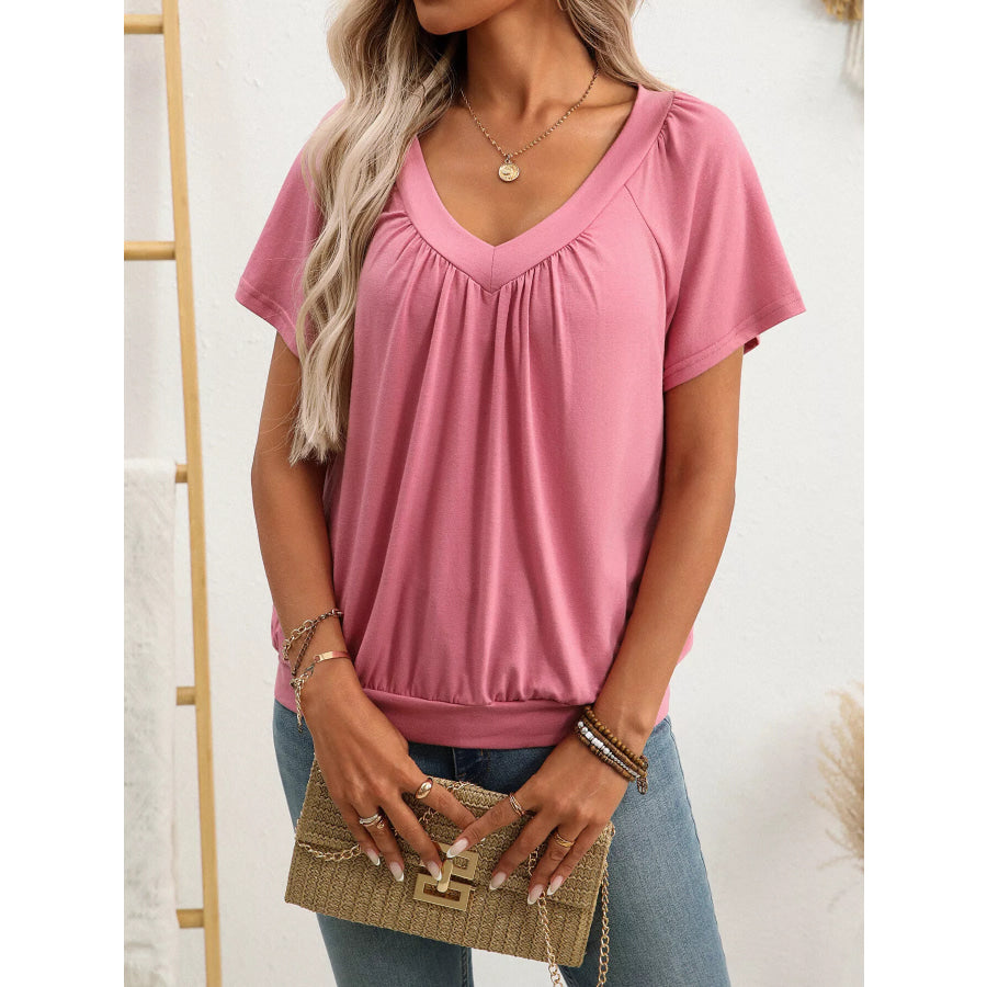 V-Neck Short SleeveT-Shirt Apparel and Accessories