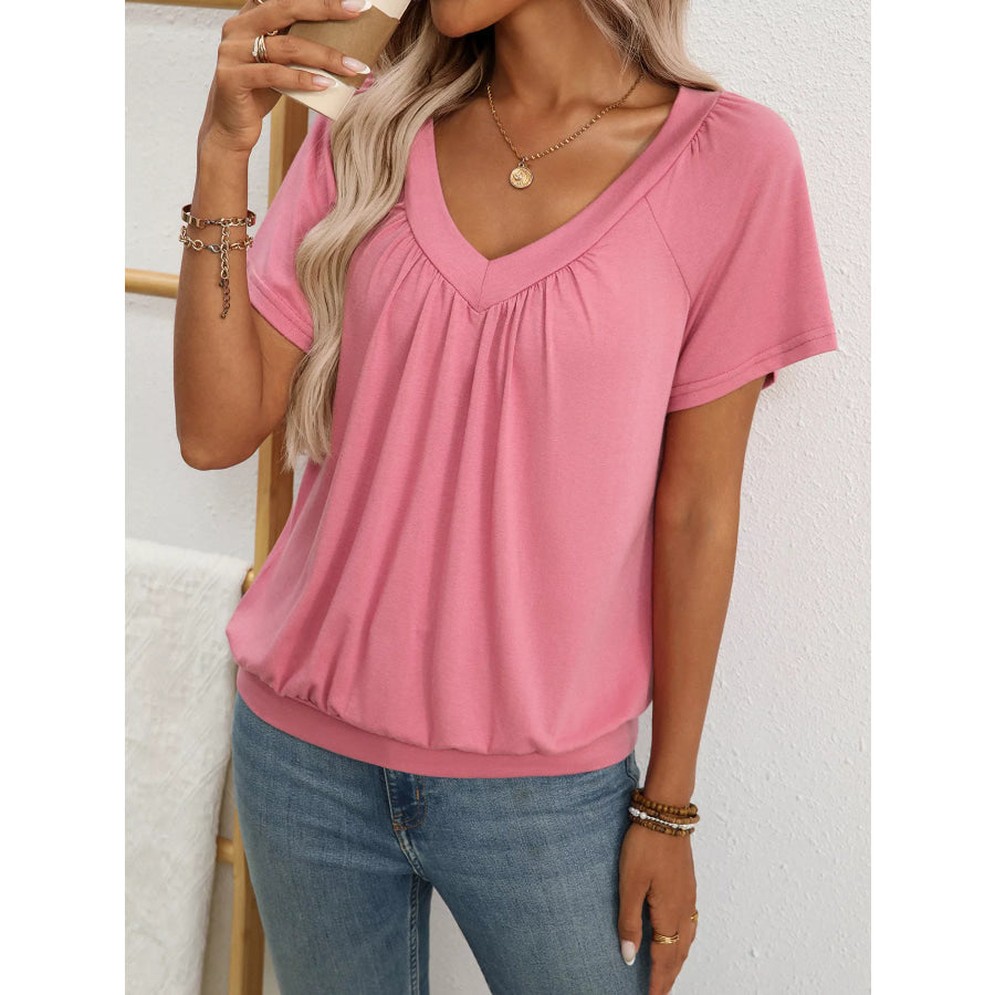 V-Neck Short SleeveT-Shirt Apparel and Accessories