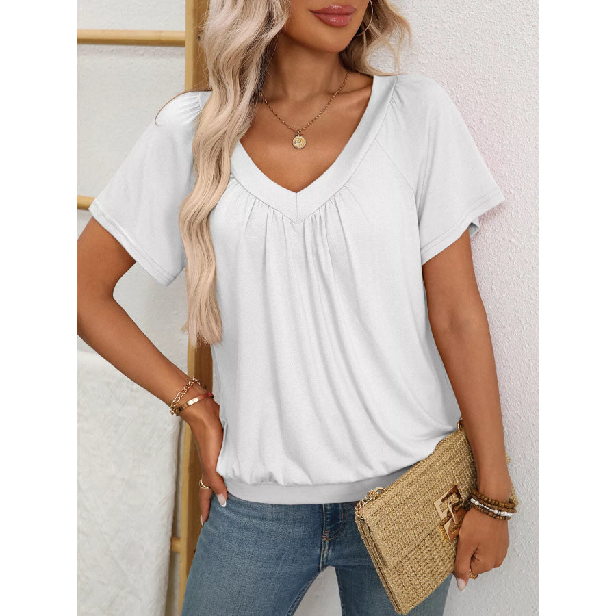 V-Neck Short SleeveT-Shirt Apparel and Accessories
