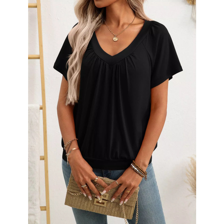 V-Neck Short SleeveT-Shirt Apparel and Accessories