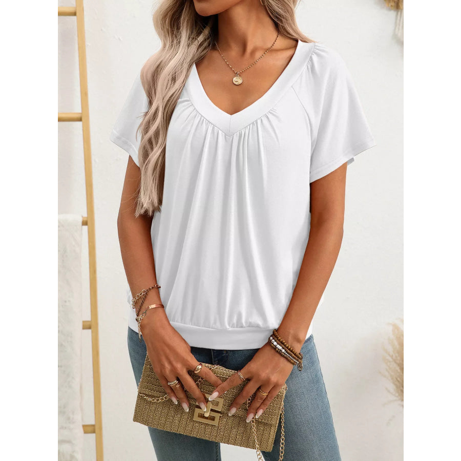 V-Neck Short SleeveT-Shirt Apparel and Accessories