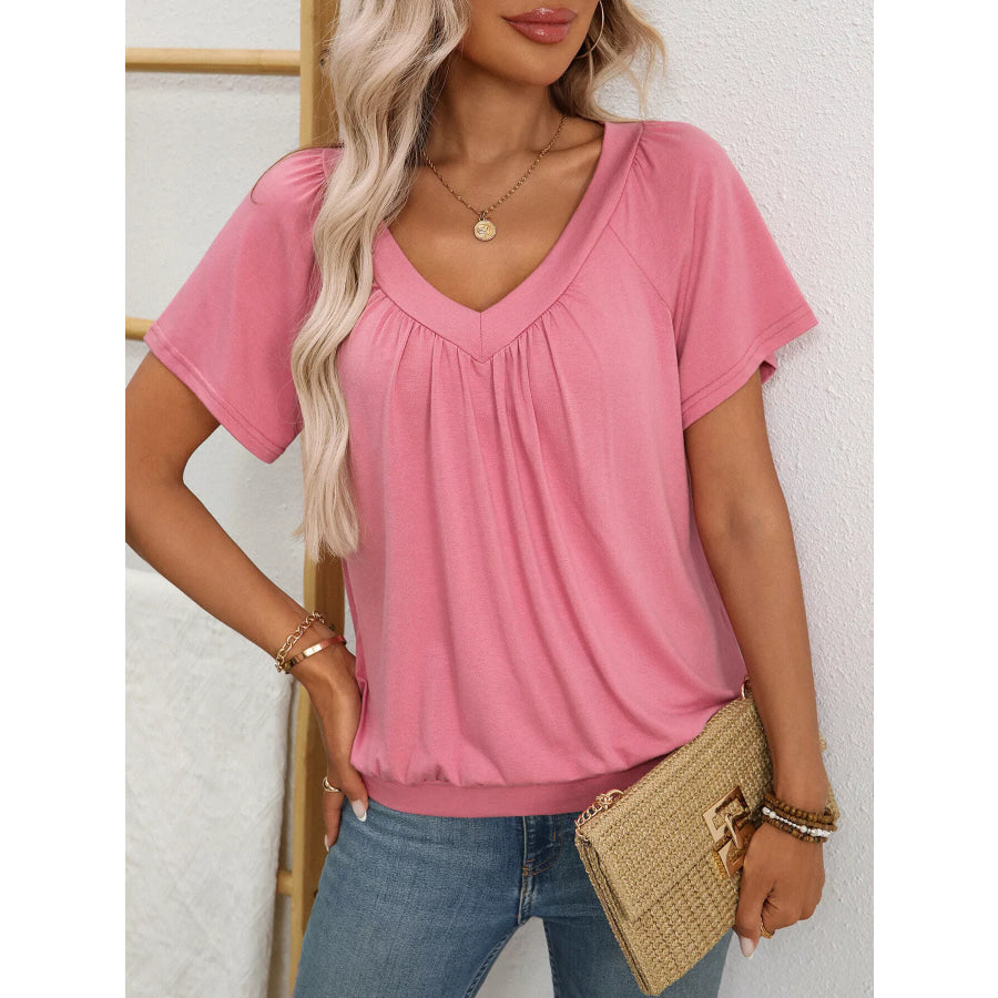 V-Neck Short SleeveT-Shirt Apparel and Accessories