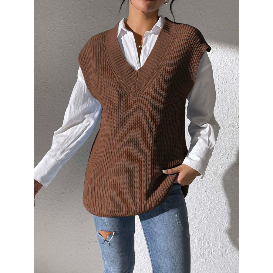 V-Neck Sweater Vest Apparel and Accessories