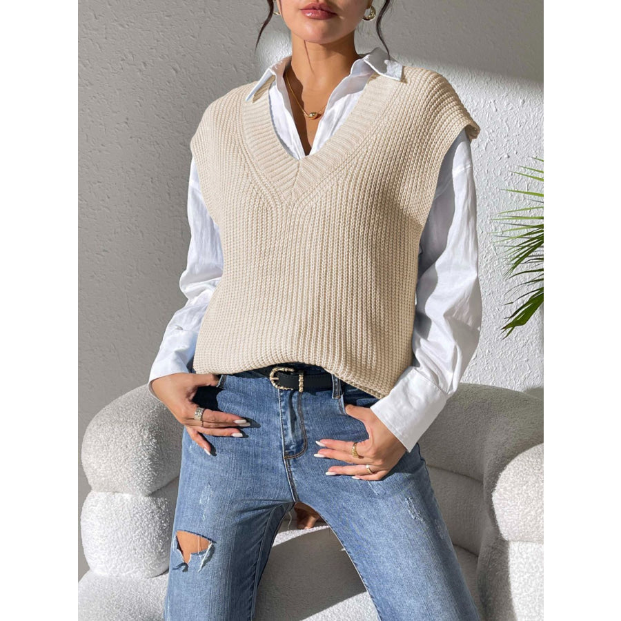 V-Neck Sweater Vest Apparel and Accessories