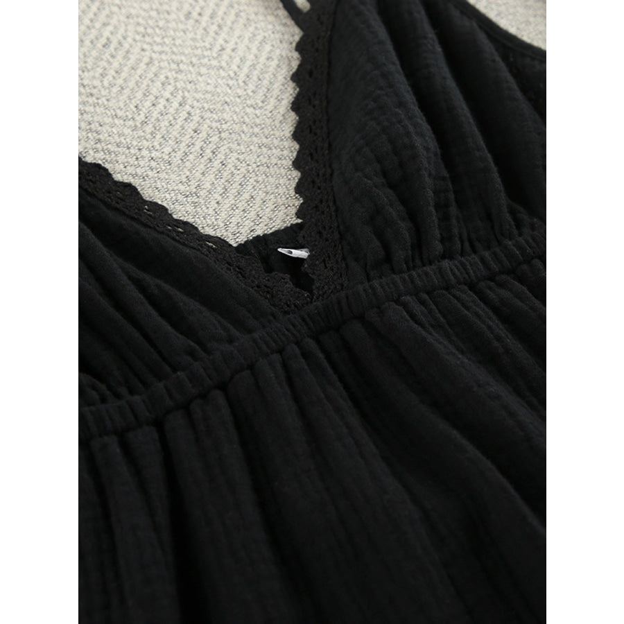 V-Neck Tiered Mini Dress Apparel and Accessories
