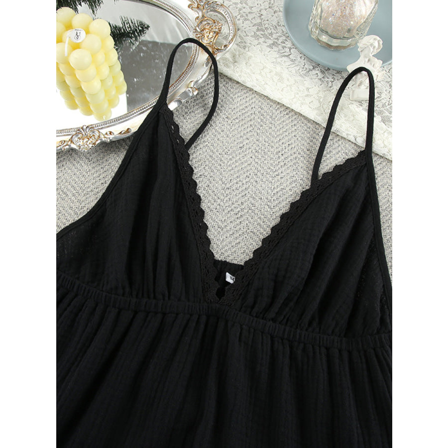 V-Neck Tiered Mini Dress Apparel and Accessories