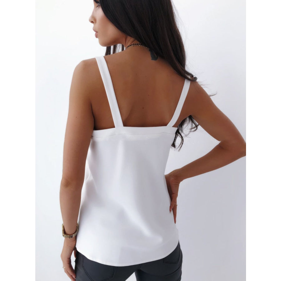 V-Neck Wide Strap Cami Apparel and Accessories