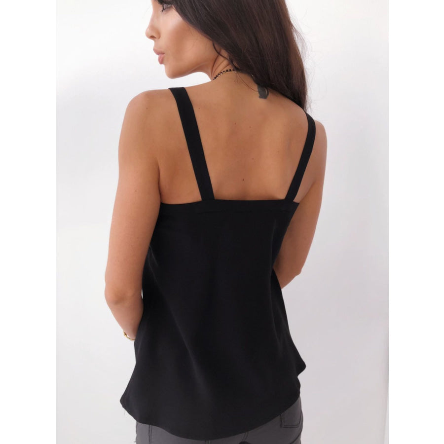 V-Neck Wide Strap Cami Apparel and Accessories