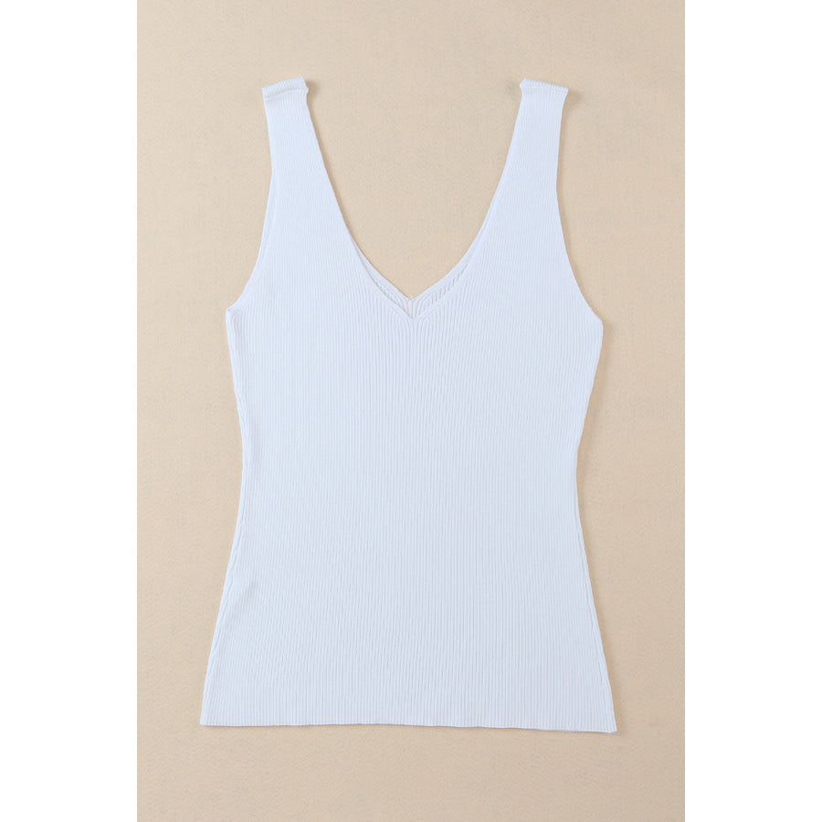 V - Neck Wide Strap Tank Apparel and Accessories