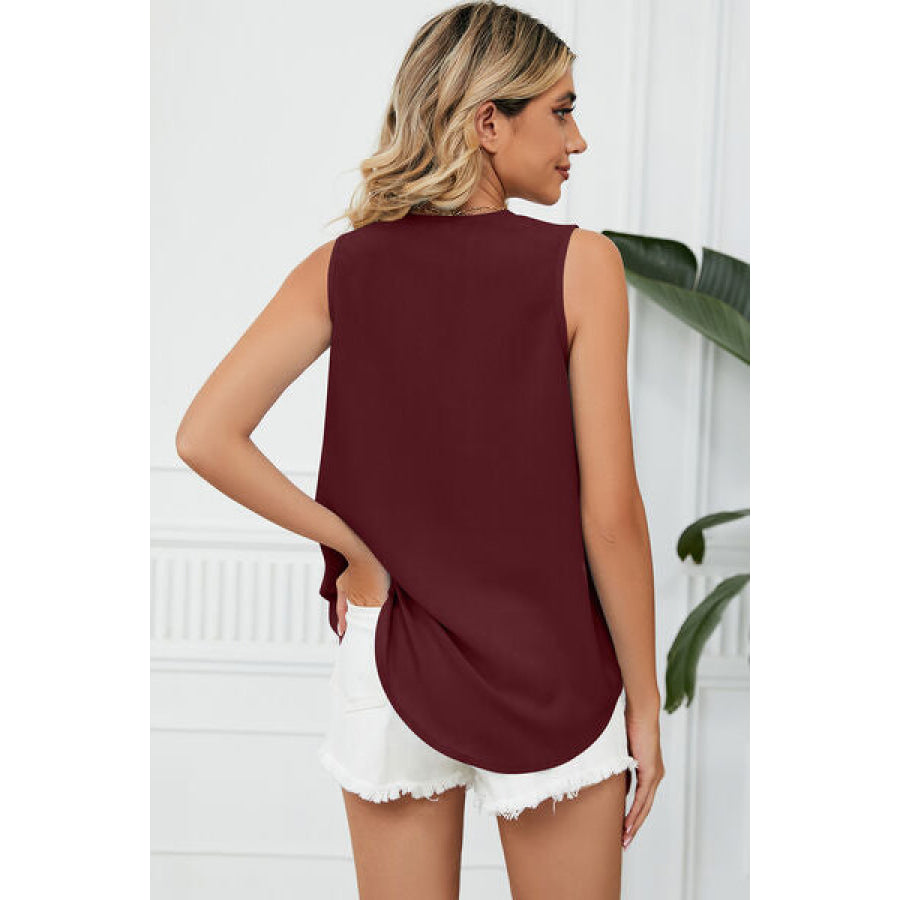 V - Neck Wide Strap Tank Apparel and Accessories