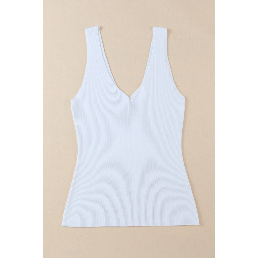 V - Neck Wide Strap Tank Apparel and Accessories