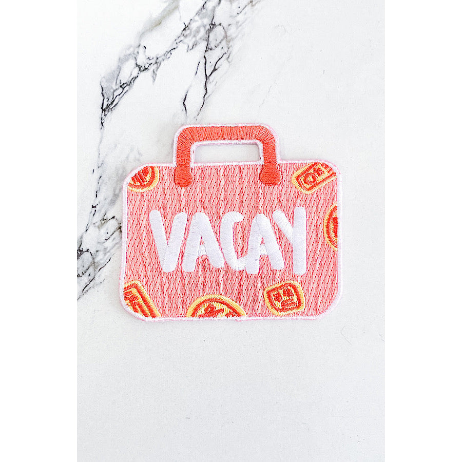 Vacay Suitcase Embroidered Patch WS 600 Accessories