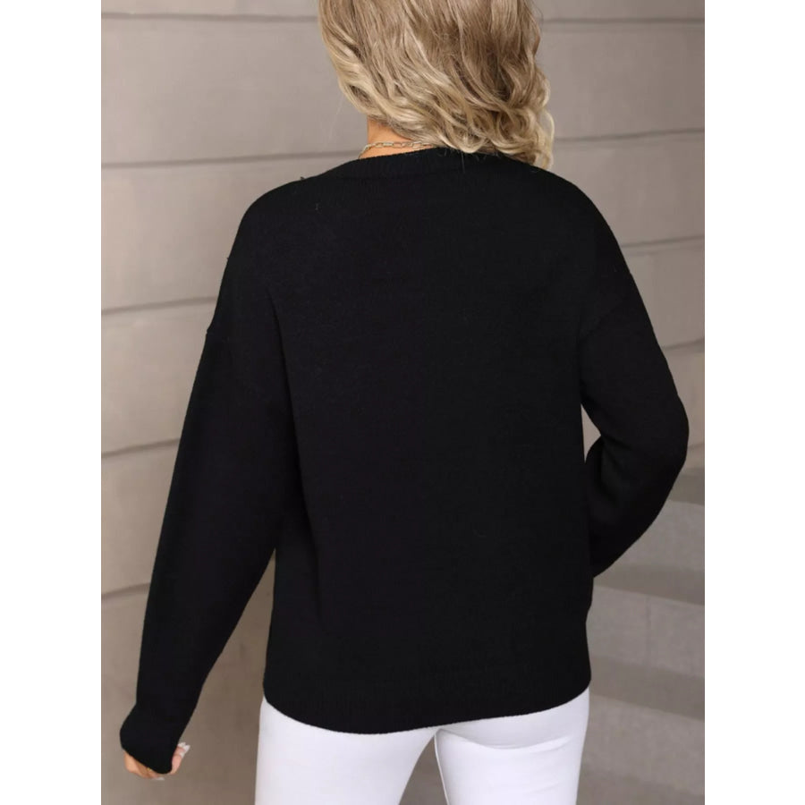 Valentine’s Day Love Club Heart Graphic Sweater Apparel and Accessories