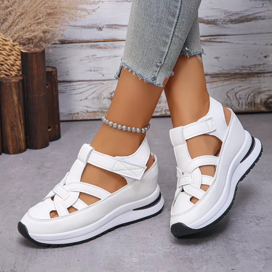 Velcro Wedge Sandals Apparel and Accessories