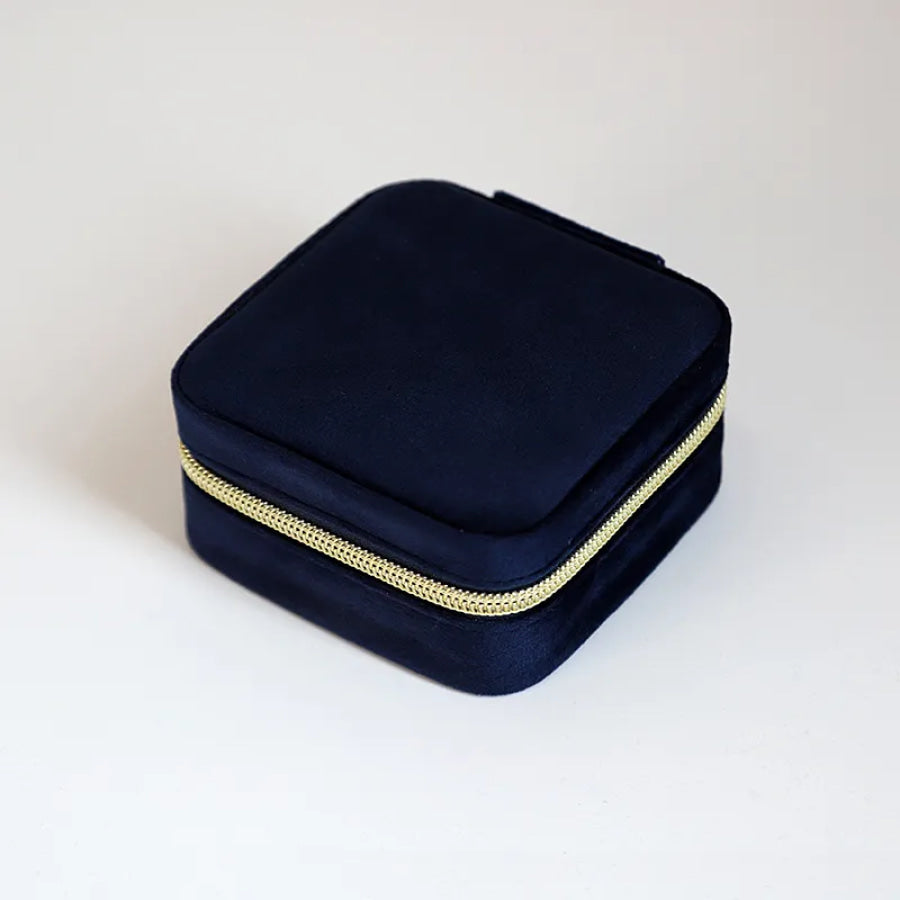 Velvet Jewelry Case (Pre-Order) Deep Navy Jewelry Storage