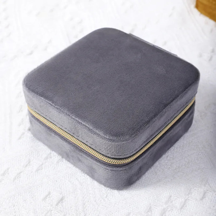 Velvet Jewelry Case (Pre-Order) Slate Grey Jewelry Storage