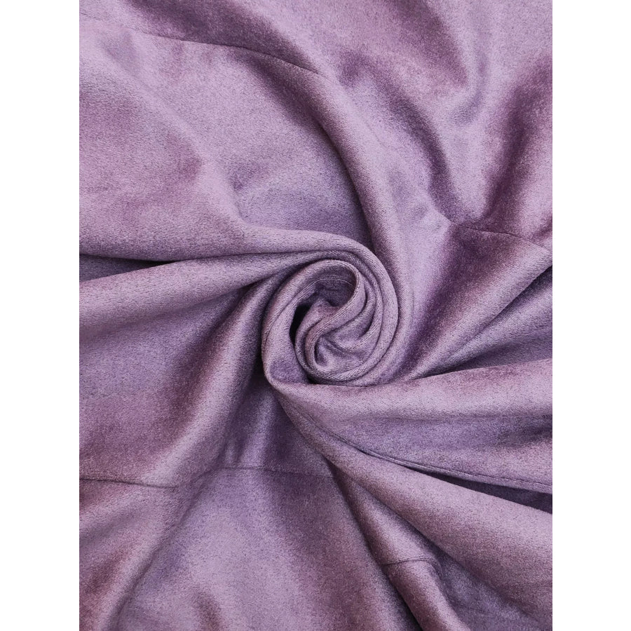 Velvet Ruffle Slit Midi Dress Apparel and Accessories