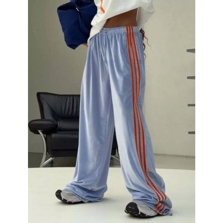 Velvet Wide-Leg Pants Apparel and Accessories