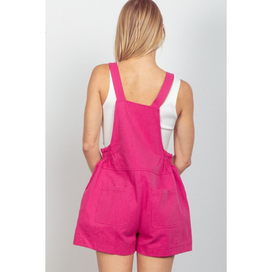 VERY J Adjustable Suspender Overalls with Pockets Apparel and Accessories